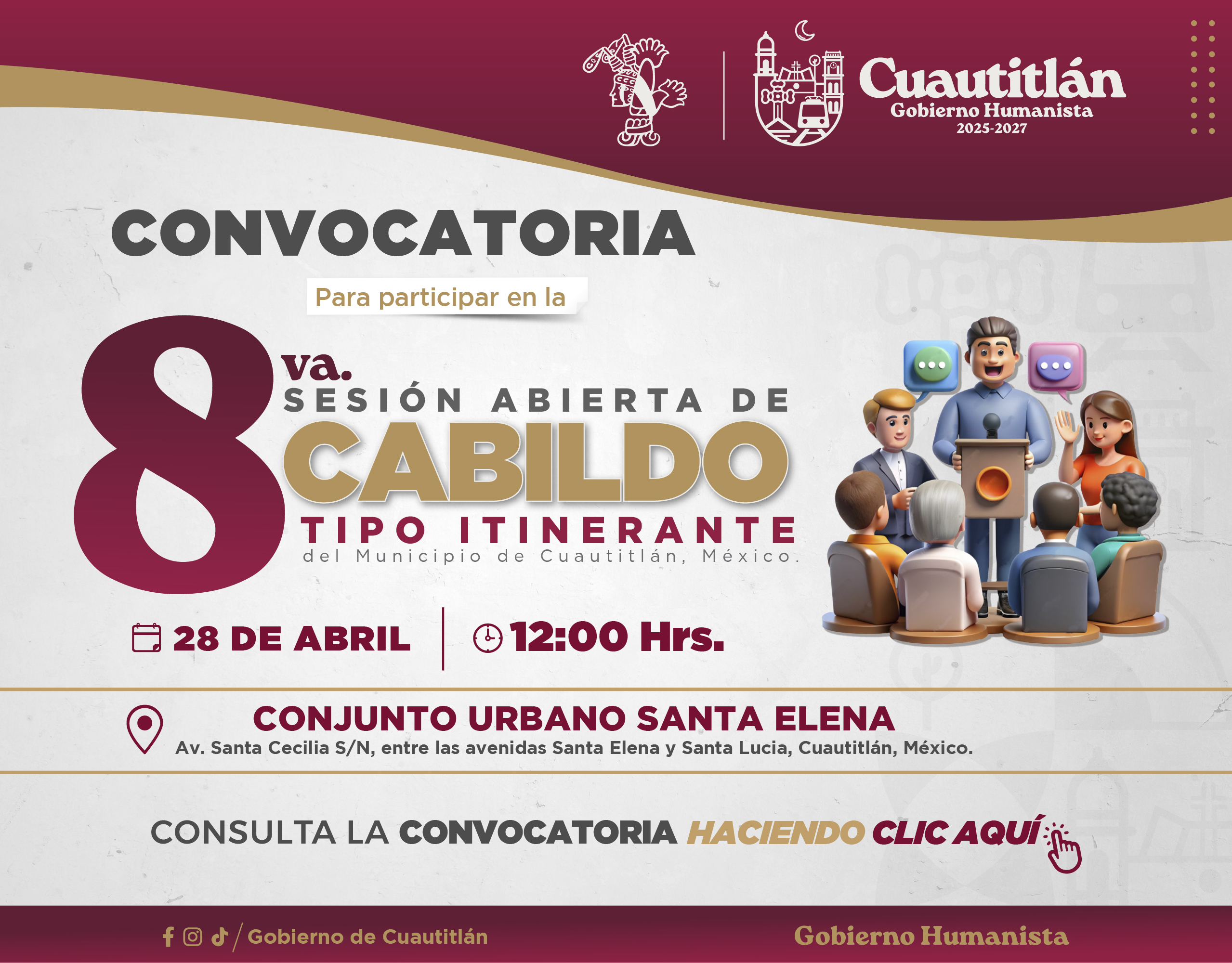 Octava Sesión abierta de Cabildo